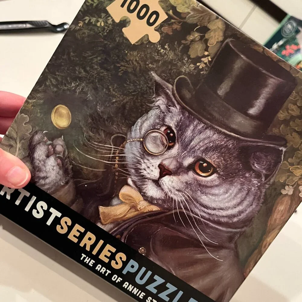 Cat Puzzle!  The Art of Annie‎ Stegg Gerard  (1000 pieces / new) (k/x)